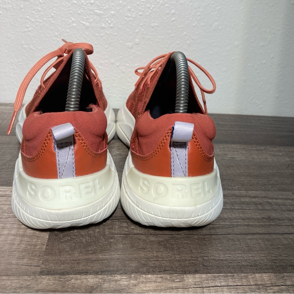 Sorel Women’s Sneakers Orange Camo Footwear Logo Sz 9.5 - Picture 6 of 11